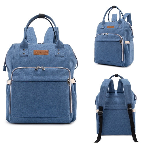 Multifunctional Hot Large Capacity Mummy Baby Maternity Diaper Bag Nappy Changing Bag Travel Backpack Mummy Bag (blue)
