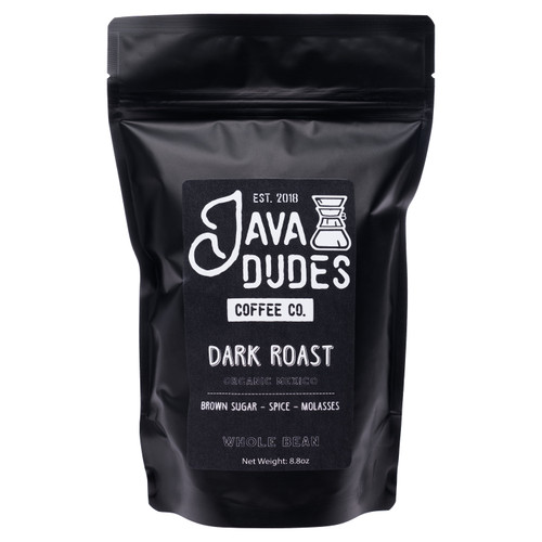 Java Dudes Coffee, Dark Roast, Whole Bean, 8.8 Oz Bag