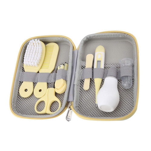 8pcs Convenient Daily Baby Nail Clipper Scissors Hair Brush Comb Manicure Care Kit , Baby Manicure Kit, Baby Nail Clipper