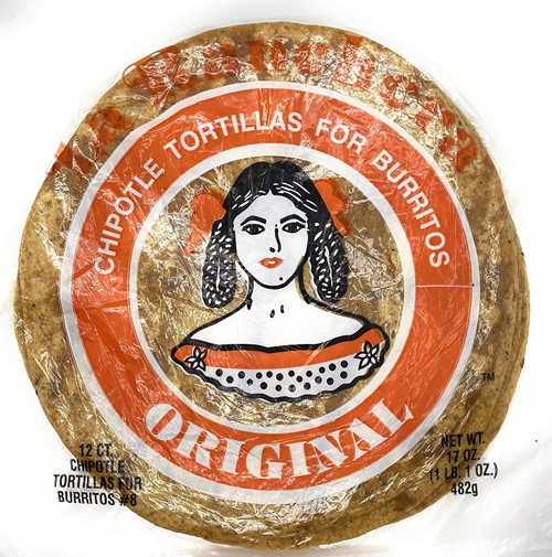 La Ranchera 8 Inch Chipotle Tortillas 12 Ct, Real Chipotle Flavor For Burritos, Small Wraps, Quesadillas, Breakfast Tacos (pack Of 3)