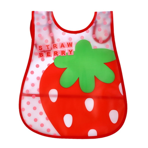 Baby Bibs With Plastic Back Toddler Cartoon Sleeveless Waterproof Feeding Apron Bib Smock Bibs For Babies And Toddlers