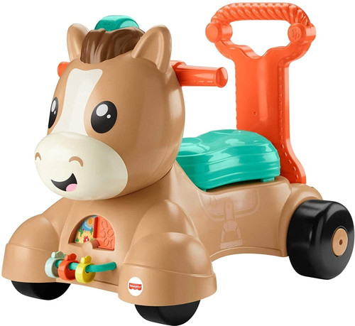Walk Bounce & Ride Pony, Infant To Toddler Musical Walker And Ride-on Toy