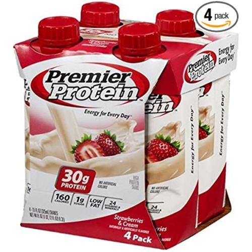 High Protein Shake Strawberries & Cream - 4 Ct