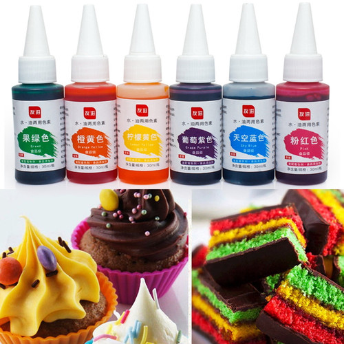 Gotofar 1 Bottle 30ml Coloring Matter Synthetic Versatile Dissolved Liquid Food Coloring Pigment Ingredient Household Supplies