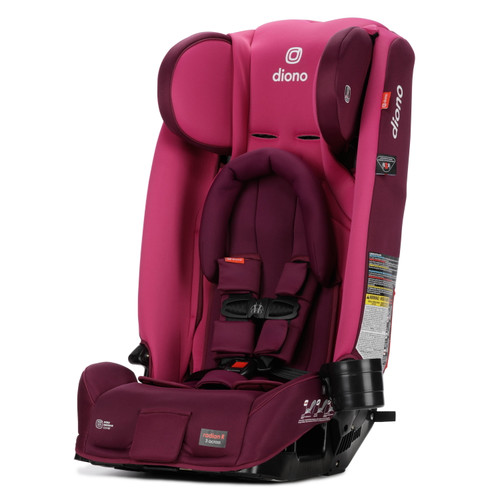 Diono Radian 3rx All-in-one Convertible Car Seat, Slim Fit 3 Across, Pink Blossom