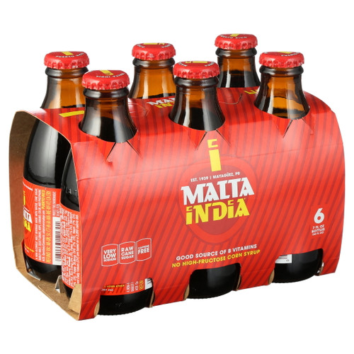 Malta India Beverage, 6 Pack, 7 Oz Bottles