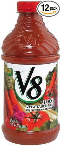 6 Packs : V8 Vegetable Juice, 46-fl Oz Bottles