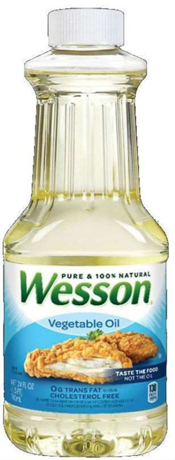 Wesson Conagra Dry Retail 0 G Trans Fatcholesterol Free Pure Vegetable Oil 24 Oz(pack Of 12)