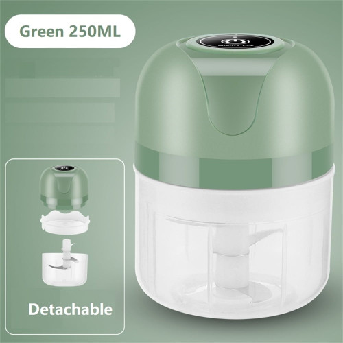 Lovecom 250ml Garlic Chopper, Electric Garlic Blender Portable Food Chopper Rechargeble Garlic Mincer For Dicing, Ginger, Chili, Fruits, Onions Pepper And Baby Food