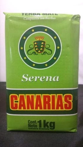 Canarias Serena Yerba Mate Tea- Blend Of Mixed Herbs- Intense Flavor- 1kilo/2.2 Lb.