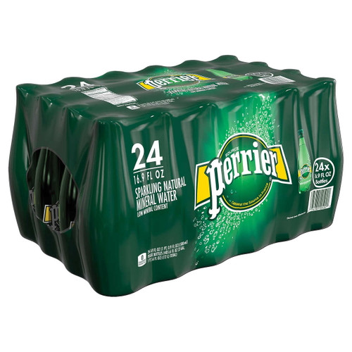 Perrier Carbonated Mineral Water, 16.9 Fl Oz (24 Pack) Plastic Bottles