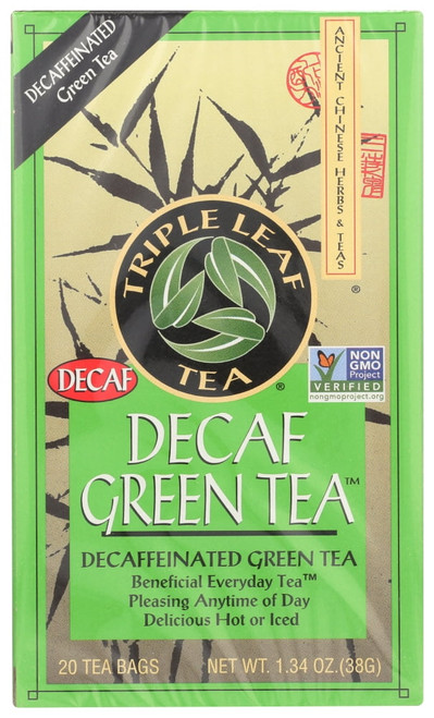 Triple Leaf Tea, Decaf Green Tea, 20 Tea Bags