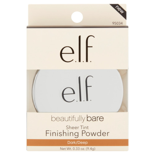 E.l.f. Beautifully Bare Sheer Tint Finishing Powder, Dark/deep