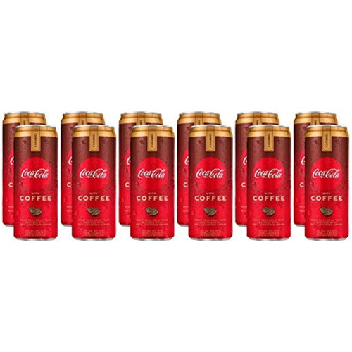Coca-cola With Coffee - Coffee Caramel | 12 Fl Oz. Slim Cans, 69 Mg Of Caffeine | Pack Of 12