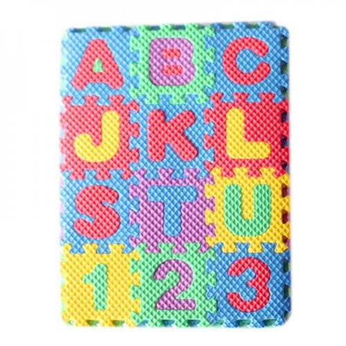 Spdoo Click N' Play, Alphabet And Numbers Foam Puzzle Play Mat, 36 Tiles (each Tile Measures 12 X 12 Inch For A Total Coverage Of 36 S