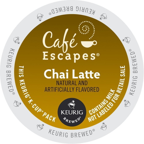 Café Escapes Chai Latte, Pods For K-cups Keurig, 48 Count
