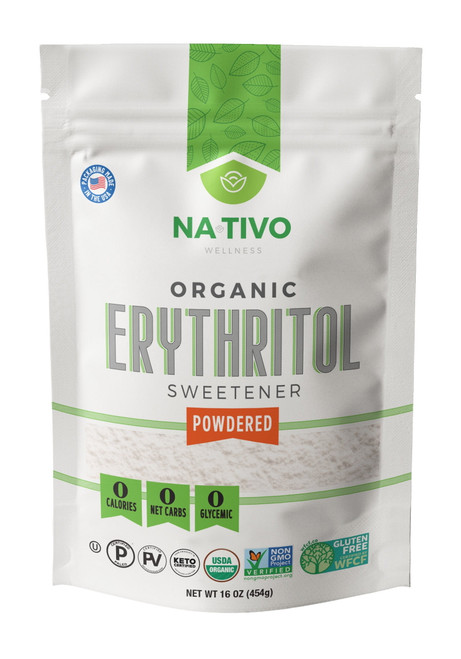 Organic Confectioners Erythritol Sweetener 1 Lb - Powdered