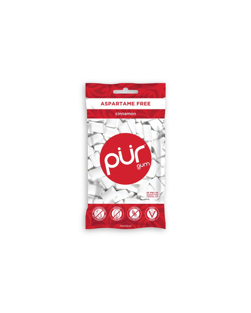 Pur Gum Sugar Free Chewing Gum With Xylitol - Natural Cinnamon Flavor - 55 Pieces (pack Of 1)