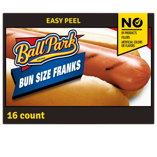 Ball Park Classic Bun Size Hot Dogs, 30 Oz, 16 Ct