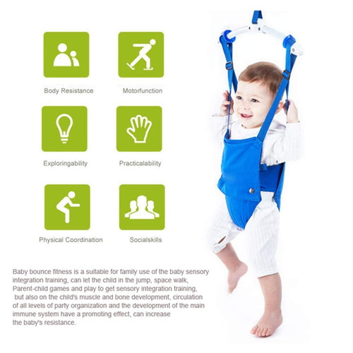 Creative Baby Door Jumper Set - Adjustable Toddler Baby Bouncer Baby Toys Baby Walker Swing (pink)