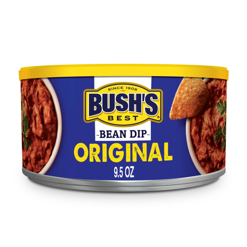 Bush's Original Bean Dip, Pinto Bean Dip With Serrano Peppers And Bacon, 9.5 Oz