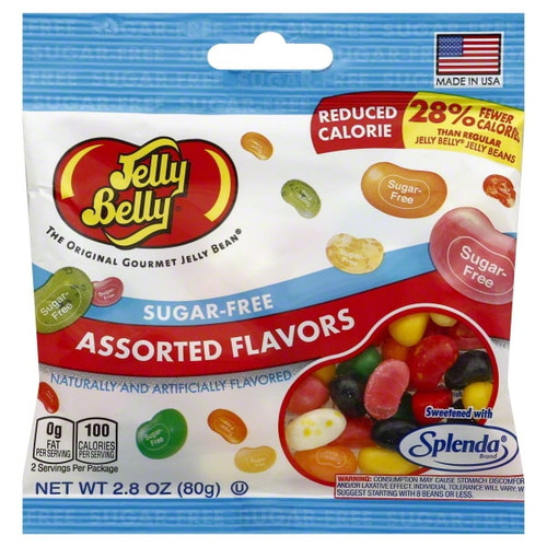 Jelly Belly Sugar-free Assorted Flavors Candy Beans, 2.8 Oz.