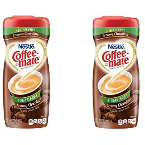 Nestle Coffee-mate Coffee Creamer Sugar Free Creamy Chocolate, (2 Pack)