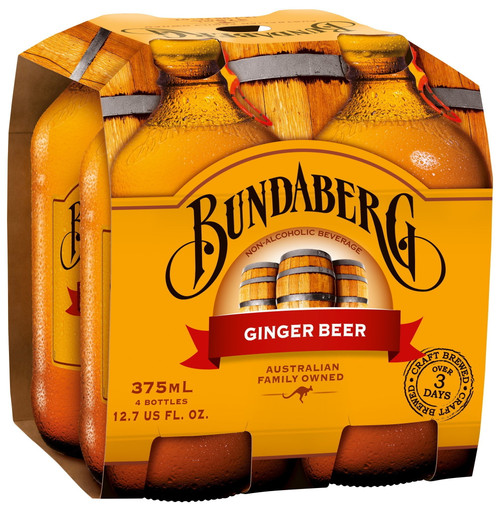 Bundaberg Ginger Beer, 375 Ml (pack Of 6)