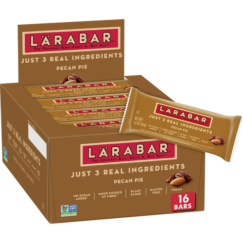 Larabar Pecan Pie, Gluten Free Vegan Fruit & Nut Bar, 1.6 Oz Bars, 16 Ct