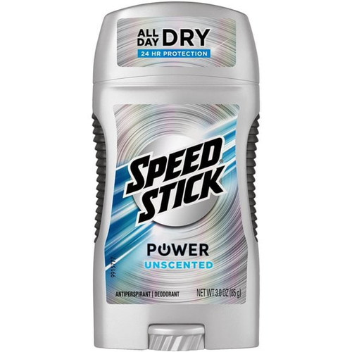 Speed Stick Power Anti-perspirant Deodorant, Unscented 3 Oz (pack Of 3)
