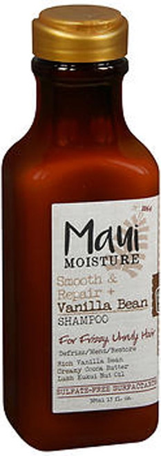 Maui Moisture Smooth & Repair + Vanilla Bean Anti-frizz Curl Shampoo To Deeply Hydrate & Moisturize Thick, Coarse, Curly & Natural Hair, Vegan, Silicone- & Paraben-free, 13 Fl. Oz
