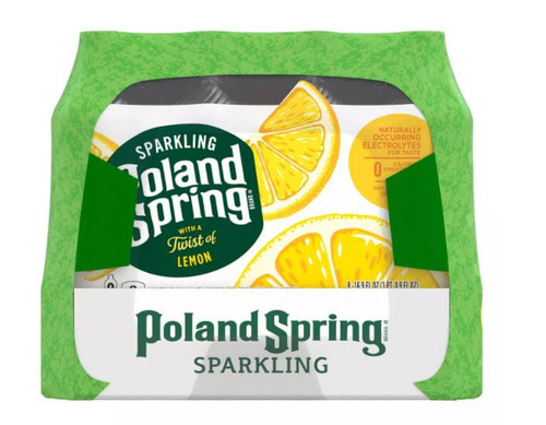 Poland Spring Sparkling Spring Water Variety Pack(16.9 Fl.24 Pk.)