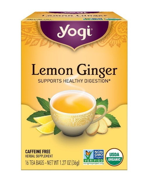 Yogi Tea, Green Tea Lemon Ginger Tea, Tea Bags, 16 Ct, 1.12 Oz