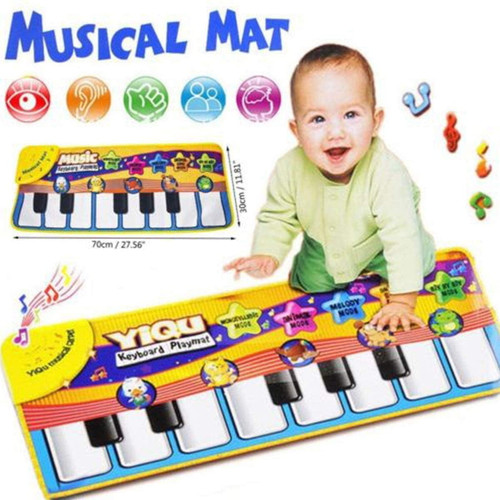 Mersariphy Baby Music Mat Children Crawling Piano Carpet Educational Musical Toy Kids Gift
