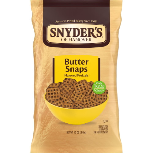 Snyder's Of Hanover Pretzels, Butter Snaps, 12 Oz
