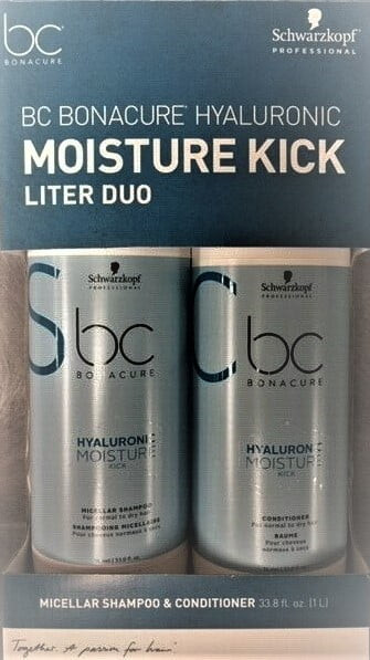 Schwarzkopf B C Bonacure Hualuronic Moisture Kick Duo Shampoo & Conditioner 33 Oz