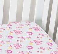 Everyday Kids Fitted Crib Sheet - Princess Storyland