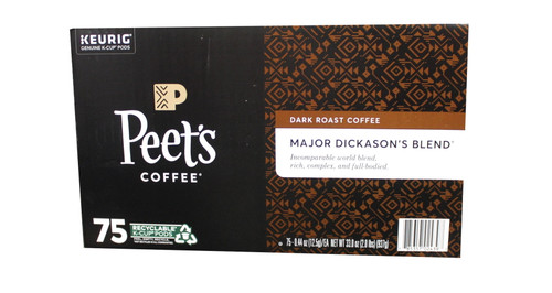 Peet's Coffee Major Dickason's Blend K-cup Pod 75 Count