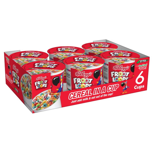 Kellogg's Kee12465 Froot Loops 1.5 Oz. Single-serve Breakfast Cereal Cups (6/box)
