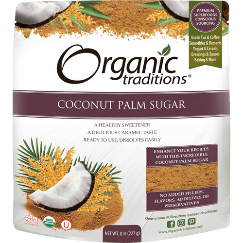 Organic Traditions - Coconut Palm Sugar - 8 Oz.
