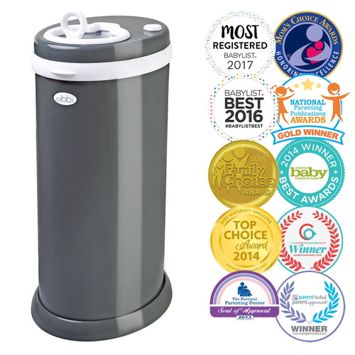 Steel Odor Locking Diaper Pail, 1 Refill