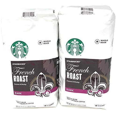 2 Packs Of 40 Oz Starbucks French Roast Whole Bean Coffee = 2 X 40 Oz = 80 Oz