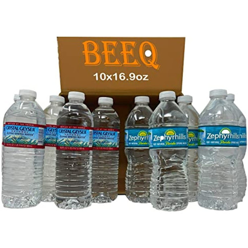 Beeq-box Variety Spring Water, 2 Different Brands, Natural Alpine Spring Water, 16.9 Fl Oz Bottle,zero Calories; No Sweeteners And No Artificial Colors Or Flavors, (pack Of 10)