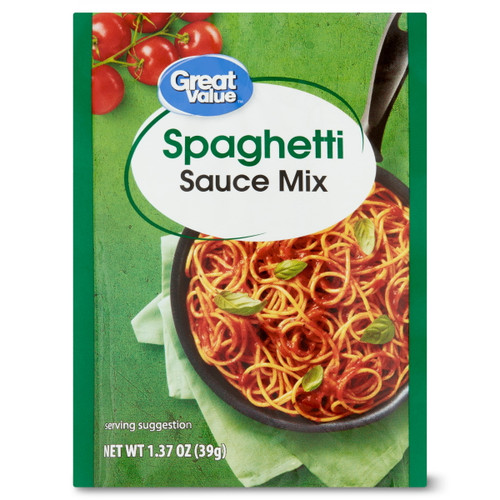 Great Value Spaghetti Sauce Mix, 1.37 Oz