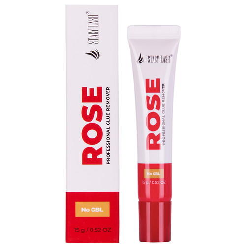 Stacy Lash Cream Remover For Eyelash Extension Glue (0.52oz / 15g) Rose - Gbl Free - Fast Dissolution Time - 60 Secs