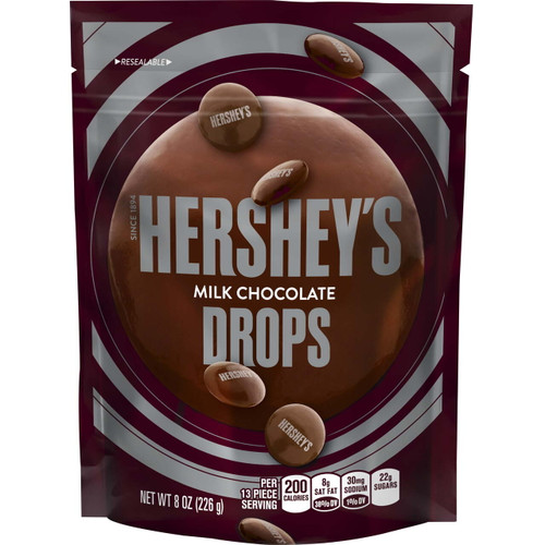 Hershey's Milk Chocolate Drops Candy, 8 Oz.