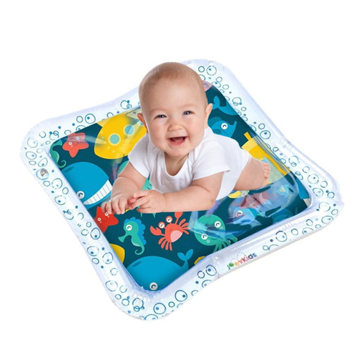 Fymall Inflatable Baby Infant Cartoon Pattern Water Play Mat Fun Activity Playmat