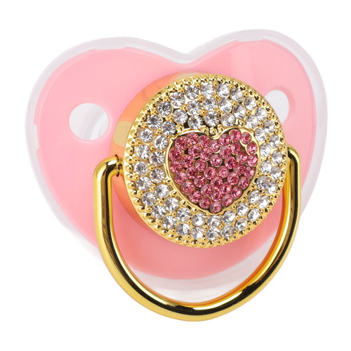 Baby Dummy Soother, Safe Flexible Baby   For Child For Bed Pink