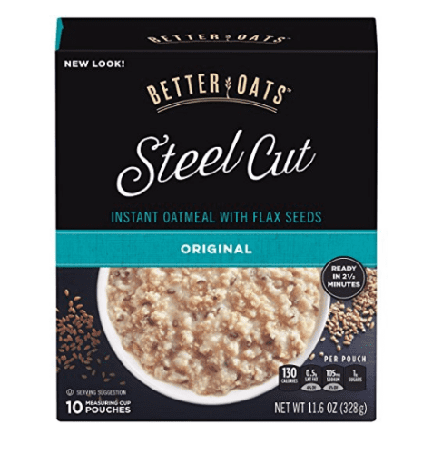Steel Cut Instant Oatmeal With Flax Seeds