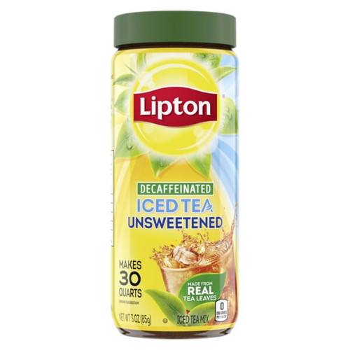 Lipton Iced Tea Mix Black Tea, Decaffeinated, 30 Quarts